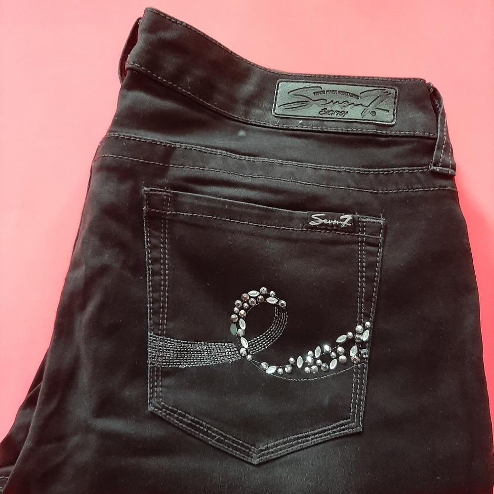 Seven 7 Ladies Jeans SZ 14 Black